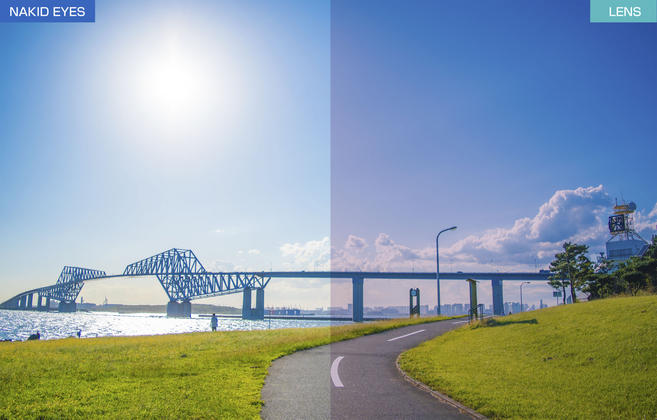 AF-302SPのC-5スペアレンズかけた時の見え方
