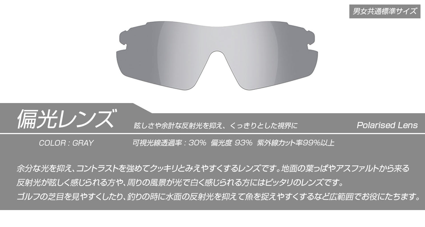 AF-301偏光スペアレンズグレー説明