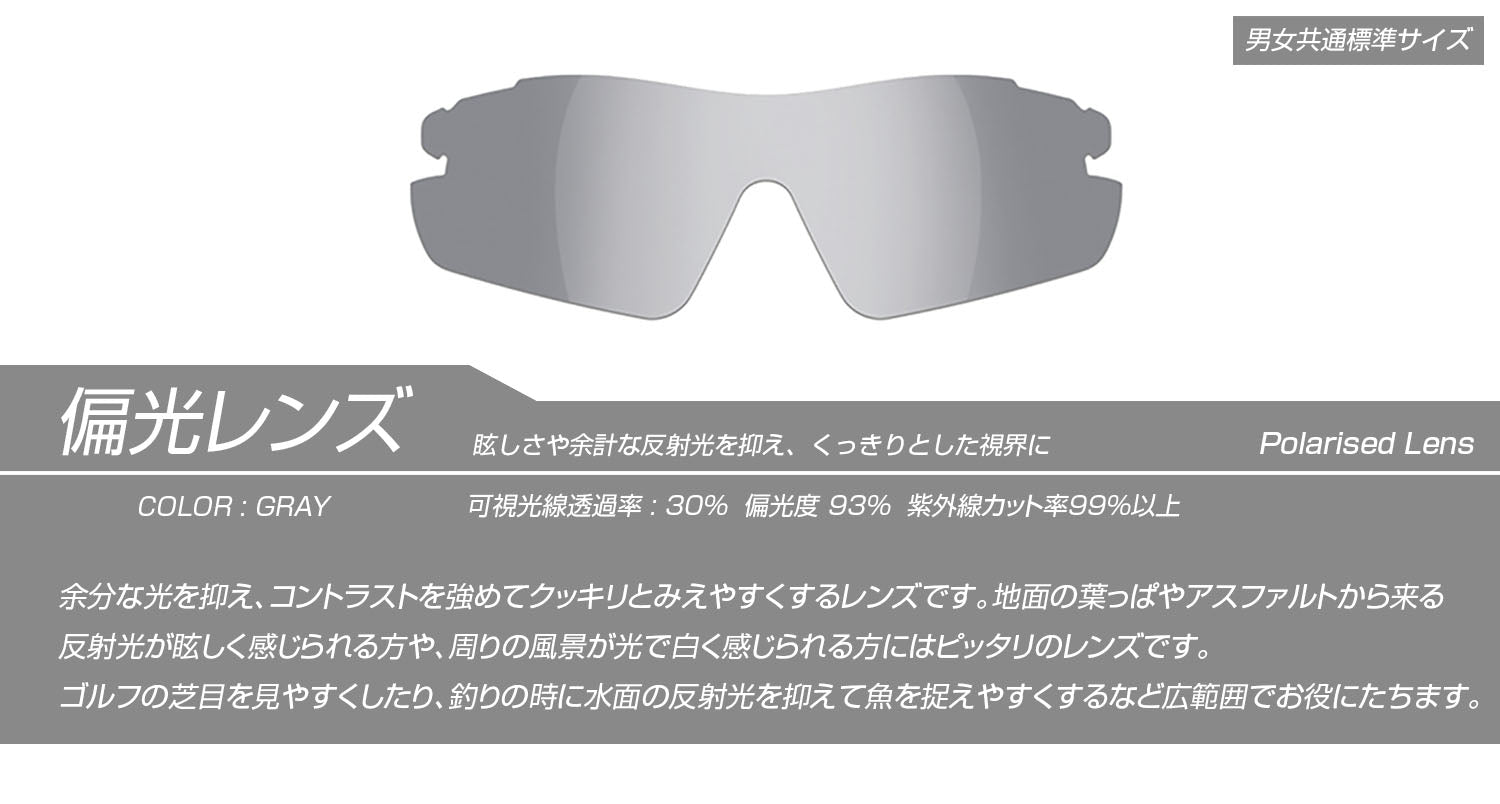 AF-301偏光スペアレンズグレー説明